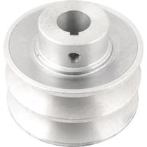 Polia Alumínio 2 Canais Perfil B 80mm com Furo 3/4" - Vonder