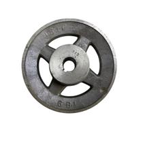 Polia De Alumínio 1 Canal B 200mm Furo 1 25,04mm C/ Chavetada