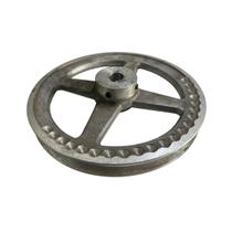 Polia De Alumínio 1 Canal B 230mm Furo 3/4 19mm C/ Chaveta