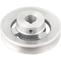 Polia de Alumínio 1 Canal, Perfil A, 100 mm com Furo de 3/4" - 19,1 mm, Vonder