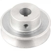Polia de alumínio 1 canal perfil A 70 mm com furo de 5/8" 15,9 mm VONDER