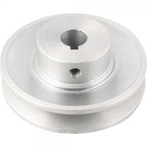 Polia de alumínio 1 canal perfil A 90 mm com furo de 5/8" 15,9 mm VONDER
