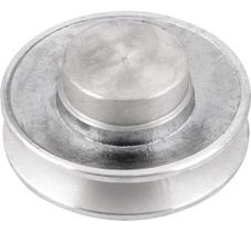 Polia De Aluminio 1 Canal Perfil B 120 Mm Mademil