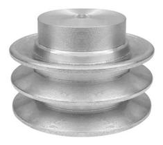 Polia De Alumínio 2 Canais Perfil A 60 Mm Mademil