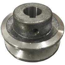 Polia de aluminio para motor 1 canal diametro de 60mm e furo de 5/8" (16mm)