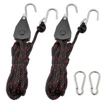 Polia de catraca com travamento TOURFUN Rope Downs 3/8” x 15 pés