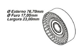 Polia Do Tensor Correia Alternador Fiat Stilo 1.8 8v C/ Ar - 1178 Polia Do Tensor Correia Alternador Fiat Stilo 1.8 8v C/ Ar - 1178