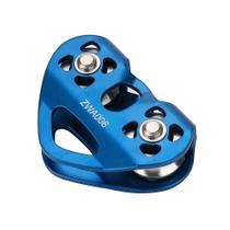 Polia dupla para resgate em escalada ao ar livre 25kN / 5600000mlbs Polia dupla para resgate em escalada ao ar livre 25kN / 5600000mlbs