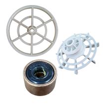 Polia Motor + Polia Agitador + Retentor Mueller Super Pop Polia Motor + Polia Agitador + Retentor Mueller Super Pop