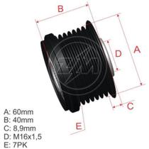 Polia roda livre para alternador Kia Bongo 2011 a 2024 ZM Polia roda livre para alternador Kia Bongo 2011 a 2024 ZM