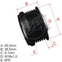 Polia roda livre para alternador Nissan Frontier 2002 a 2008