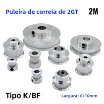 Polia Síncrona GT2 De 20 Dentes Com Largura De 6, 9, 10, 15mm E Furo Interno De 3, 3.17, 4, 5, 6,