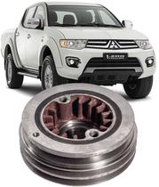 Polia Tripla do Virabrequim Mitsubishi L200 Triton e Pajero 3.2 Diesel Apos 2007