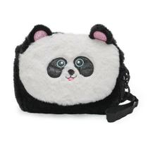 Polibrinq Bolsa Lateral Escolar Pelúcia Ursinho Panda