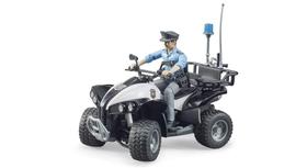 Police Quad Bruder 63011 com pele clara, policial e acessórios
