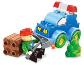 Polícia Florestal Blocos para Montar 12 peças Polibrinq Polícia Florestal Blocos para Montar 12 peças Polibrinq