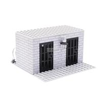 Policial Militar Prisão Cidade Torre De Sentinela WW2 DIY Construção Modelo Kit Tijolos