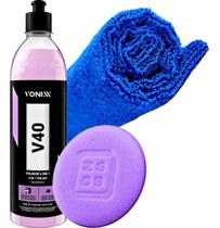 Polidor Corte Refino Lustro Protecao V40 Vonixx + Aplicador