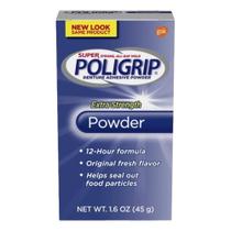 Poligrip Pó Adesivo para Próteses Extra Fortes - 45 gramas