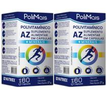 Polimais Polivitamínico Az Com 60 Cápsulas Nutriex Sem Sabor com 2 unidades Polimais Polivitamínico Az Com 60 Cápsulas Nutriex Sem Sabor com 2 unidades