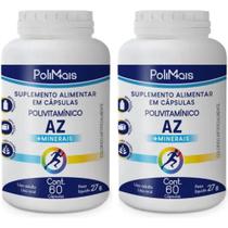 Polimais Polivitaminico Az Minerais 60Cps Nutriex Suplementos 2 unidades