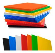 Polionda Plastionda 2 Placa Reta Pet 40X130Cm Branca Preta