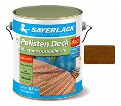 Polisten Deck Stain Impregnante Base Água Castanho 3,6l