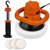 Politriz Orbital 10 POL 120W KP12K + Lanterna LED Multiuso BLACK+DECKER