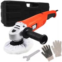 Politriz Profissional 5 POL 600W WP600K-BR c/ Maleta BLACK & DECKER + 1 Par de Luvas Politriz Profissional 5 POL 600W WP600K-BR c/ Maleta BLACK & DECKER + 1 Par de Luvas