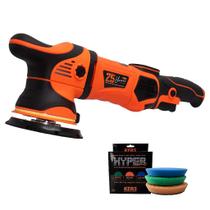 Politriz Roto Orbital 1000W 220V com Suporte de 5" e 3 Boinas Hyper - Edição Limitada 25 Anos KERS