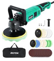 Politriz Roto-Orbital ZOTA 1600W 7 Velocidades Kit de Boinas 7"/6"