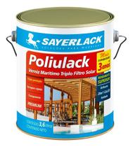 Poliulack Marítimo Premium Verniz Transparente Acetinado 3,6Lt