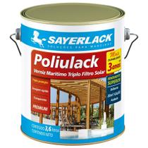 Poliulack Marítimo Premium Verniz Transparente Brilhante 3,6Lt