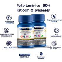 Polivitamínico 50+ Catarinense Pharma 60 cps - Kit 2 un
