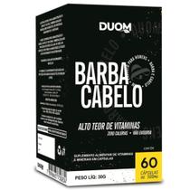 Polivitamínico barba e cabelo alto teor de vitaminas 60 caps - Duom