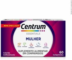 Polivitamínico Centrum Essentials Mulher de A a Zinco 60 comprimidos Polivitamínico Centrum Essentials Mulher de A a Zinco 60 comprimidos