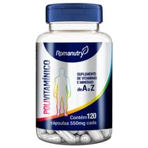 Polivitaminico de A a Z 550mg 120 Cáps - Romanutry