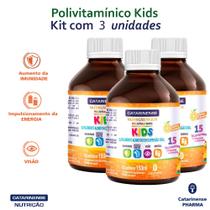 Polivitamínico Kids Multi 15 Nutrientes 150ml Catarinense Pharma - Kit 3 unidades