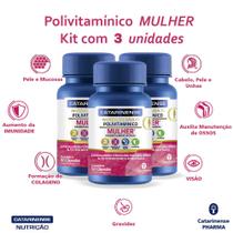 Polivitamínico Mulher Catarinense Pharma 180 cps - Kit 3 un