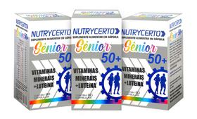 Polivitamínico Nutrycerto Senior 60cps Kit 3 Unidades
