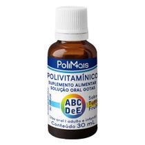 Polivitamínico Polimais Gotas Tutti Frutti Vitaminas A, B, C, D, E GTS 30ml