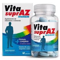 Polivitaminico Vita SuprAZ Homem Vitamina B6, zinco, magnésio e cálcio, 60 Cáp. Moles União Química
