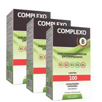 Polivitaminico Vitaminas Complexo B 3 X 100 Comprimidos - Arte Nativa