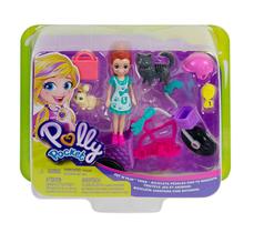 Polly Pocket Aventura com Bicicleta e Pet - Mattel Polly Pocket Aventura com Bicicleta e Pet - Mattel