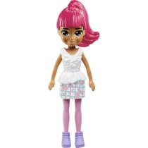 Polly Pocket - Boneca com Acessórios - Cabelo Rosa - 10cm - Mattel