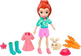 Polly Pocket Boneca Lila e Coelhinho Mattel