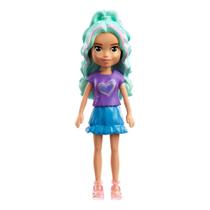Polly Pocket - Cabelo Azul com Mechas - Mattel Polly Pocket - Cabelo Azul com Mechas - Mattel