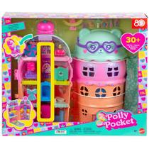 Polly Pocket Conjunto de Brinquedo Estrojo Casa de Sorvete Mattel JFT91