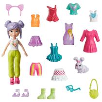 Polly Pocket Conjunto de Brinquedo Pacote de Modas Médio - HKV88 - Mattel Polly Pocket Conjunto de Brinquedo Pacote de Modas Médio - HKV88 - Mattel