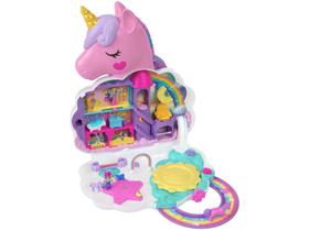 Polly Pocket Conjunto de Brinquedo Salao de Unicornio ARCO-IRIS Mattel HKV51